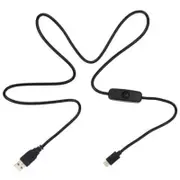 Type C Usb Switching Power Cord For Raspberry Pi 4 Black Cables & Adapters