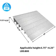 6" 800" Rise for Wheelchairs Scooters Threshold Ramp Aluminum Door Ramp New