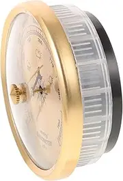 Small Barometer Outdoor Air Pressure Gauge Dial Design Shine Rain Indicator Accurate Measurement Easy Operation Metal Construction Multi-use Tool