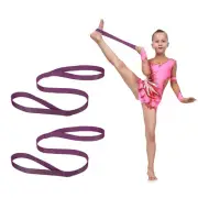 2 Pack 3.3ft Stretch Strap with Loops Cheerleading Stunt Yoga Strap, Purple