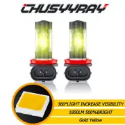 2X 80W LED Fog/Driving Light For Toyota Camry 2007-2014 3000K Gold Yellow bulbs (for: Toyota)