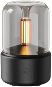 Ultrasonic Cool Mist Humidifier, Essential Oil Diffuser-Ultra-fine Atomization-LED Night Light-Automatic Shutdown (Black)