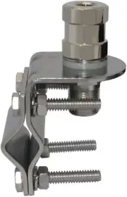 Mirror Radio Antenna Mount Stainless Steel 3/8"x24 To UHF SO239 Stud CB Tram 278