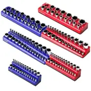 Socket Organizer Magnetic Socket Tray,6-Pack SAE & Metric 1/2,3/8,1/4 Inch Dr...
