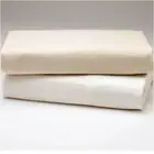 Luxury Bed Fitted Sheet 100% Cotton Deep 25cm Cream Milk Single Double King