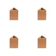 4x Ben David Trio Flower Vase Small Cream of Peach Decorative Display Home Decor