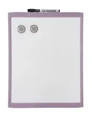 [Quartet] 28X36Cm Purple Wall Mountable Magnetic Whiteboard/Picture Frame W/Marker/Magnet
