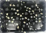 200PCS Foodservice X-Large Sushi Trays 10.3"x7.2" Base & Lid Multi Rolls To-Go