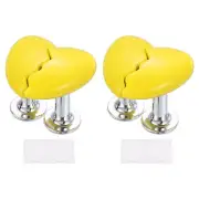 4Pcs Toilet Tank Button Toilet Button Pusher Toilet Replacement Yellow