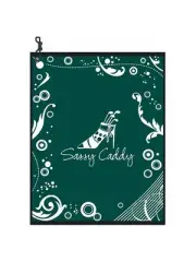 New Sassy Caddy Golf Womens Green & White Towel