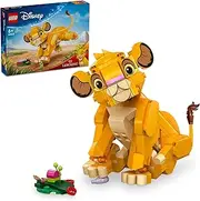 LEGO ǀ Disney Simba The Lion King Cub Animal Figure, Buildable Kids' Toy with Posable Features, Movie Memorabilia Building Set for 6 Plus Year Old Girls, Boys & Fans 43243