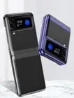 For Samsung Galaxy Z Flip 4 3 Shockproof Plating Bumper Clear Slim Case Cover