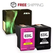 2PK Black Color 63XL Ink for HP DeskJet 3630 3631 3632 3633 3634 3635 3636 3638