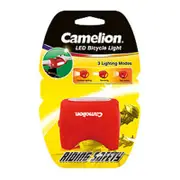 Camelion Silicon 5+2 Led Red Rear Bicycle Light Inc. Batteries