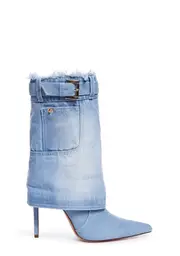 [AZALEA WANG] Kourt Denim Boots