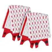 2Pcs Fiber Floor Mop Pads Fit for Vileda Ultra Max Mop Washable Mop Replacement
