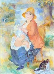 ARTICULOZY Giclee Print Rolled - Renoir - Mother and child - 24x32 Inch Canvas Wall Decor Art Print