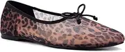 [UBWDU] Mesh Ballet Flats for Women Round Closed Toe Mary Jane Flats Ballerina Shoes with Bow