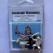 Ashigaru Goblin Wolfrider w/ Katana , Cavalcade Miniatures