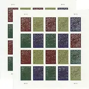 Thank You Forever Postage Stamp 2 Sheets of 20 First Class Postal US Wedding Holiday Celebration Gratitude Gift Appreciation Thoughtful (40 Stamps)
