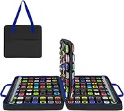 JOYMOMO Carrying Case for 112 Toy Car Storage, Portable Container Carrier Organizer (Black)