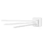 Rotating Towel Stand Wall-mounted Punch-free Wall Organizer Rack with 3 Poles