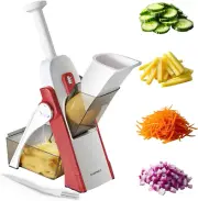Safe Mandoline Slicer for Kitchen,Vegetable Food Potato Chip Slicer Adj Thicknes