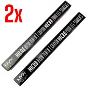 2X NYX Professional Makeup Micro Brow Pencil Eyebrow Pencil - Black MBP08