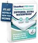 CleanRest PRO Max Mattress Encasement (Zippered Protector) with Patented Zip-...