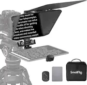 SmallRig Teleprompter for iPad Tablet up to 11 inch, NOT for Smartphone, SmallGoGo APP Supports PDF Picture Word TXT, Must Work with 15mm LWS Baseplate for Mirrorless DSLR Camcorder - 3646