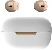 Mini Wireless Bluetooth Earbuds Invisible Earpiece Small Ear Buds Semi in-Ear Headphone for Work, Walk, Handsfree, Sleep On Side(Ivory)