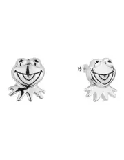 [Couture Kingdom] Disney the Muppets Kermit the Frog Stud Earrings 15mm in Silver