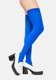 Cobalt Angel Of Mine Sheer Thigh Highs