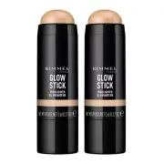 Rimmel Glow Stick Highlighter Illuminator - 002 Bold x2