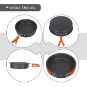 Quick Heating Alumina Camping Frying Pan for 23 People Effortless Cooking