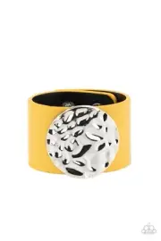 Paparazzi The Future Looks Bright Yellow Urban Bracelet