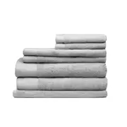 7pc Sheraton Luxury Maison Byron Towel Pack Set Home/Bathroom Cotton Grey