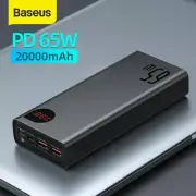 Baseus Power Bank 20000mAh Quick Fast Charge 65W USB C PD External Battery