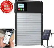 Solar Automatic Chicken Coop Door WiFi Remote Timer Light Sensor LCD Anti-Pinch