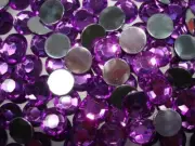 Acrylic Flatback Rhinestones size #48 (12mm) violet