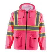 High Visibility Safety Jacket ANSI/ISEA Standard Reflective Jacket Pocket and