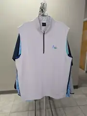 NWT MEN'S DUNNING GOLF 1/4 ZIP VEST, SIZE: L, COLOR: ARTI (M16)