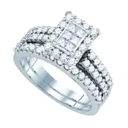 1 1/4CTW-Diamond BRIDAL SET