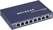 NETGEAR GS108 ProSafe 8-Port Gigabit Switch, Blue