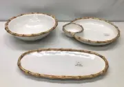Pottery Barn Outdoor Melamine Collection~Chip & Dip Bowl/Oval Platter/Salad Bowl