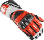 Berik Namib Pro Motorcycle Gloves, black-white-red, Size XS for Men Black White Red