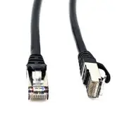 RiteAV RJ50 10p10c SFTP CAT5 Male-Male Cable with Shielded Connectors Black