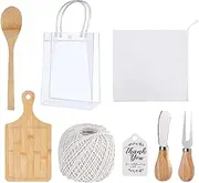 Nankoyal Baby Shower Game Prizes - Game Stuffers Wooden Spoon Party Favors - Fork Bulk Small Eucalyptus Bag Serving Utensils with Thank You Tag for Guests