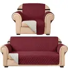 subrtex Couch Cover Set Included Sofa and Chair Covers Reversible Premium Fur...