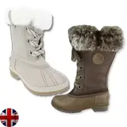 Women's Water Proof Faux Fur Comfort Winter London Fog Boots Womens Fur Boots